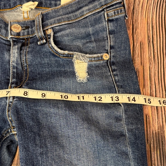Rag & Bone Distressed Dark Blue Skinny Jeans - Picture 13 of 16